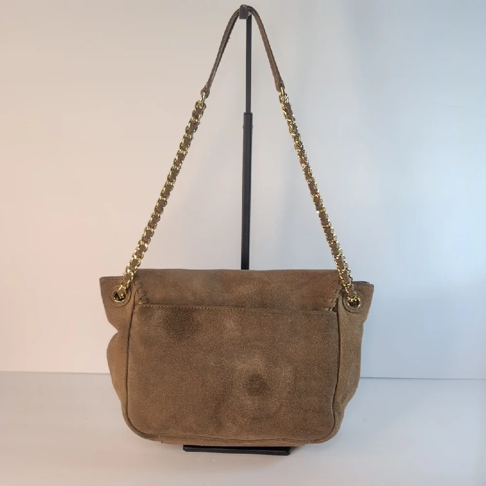 Tory Burch Marion Suede Flap Shoulder Bag